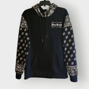 Dogg Supply By Snoop Dogg Black Patterned Men's Hoodie